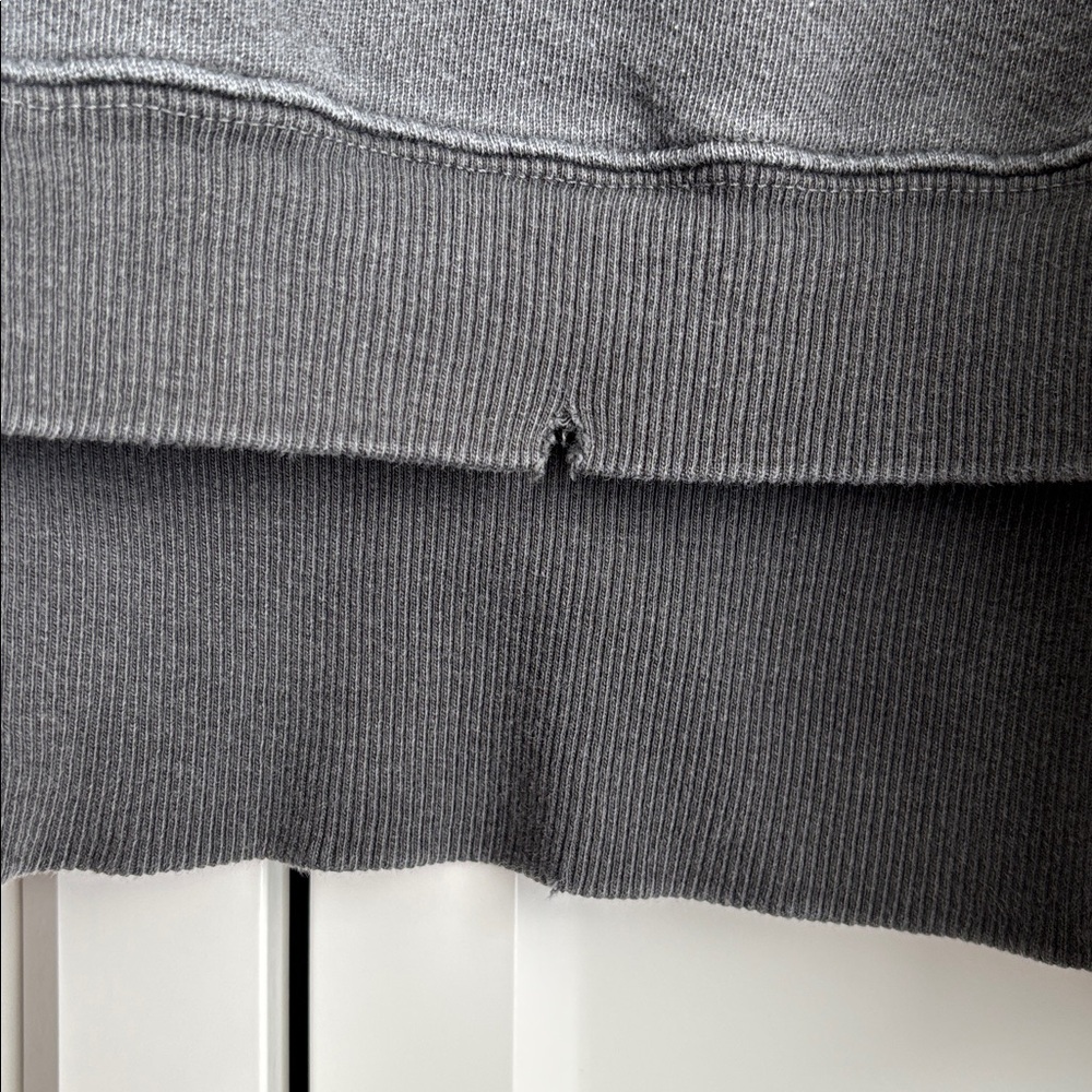 Free People Charcoal Oversized Pullover Sweatshirt - Picture 7 of 12